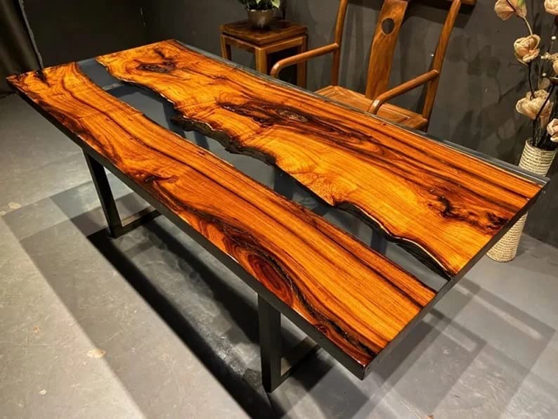 Large Epoxy Resin Dining Table Top (48 x 24inches) Y338665
