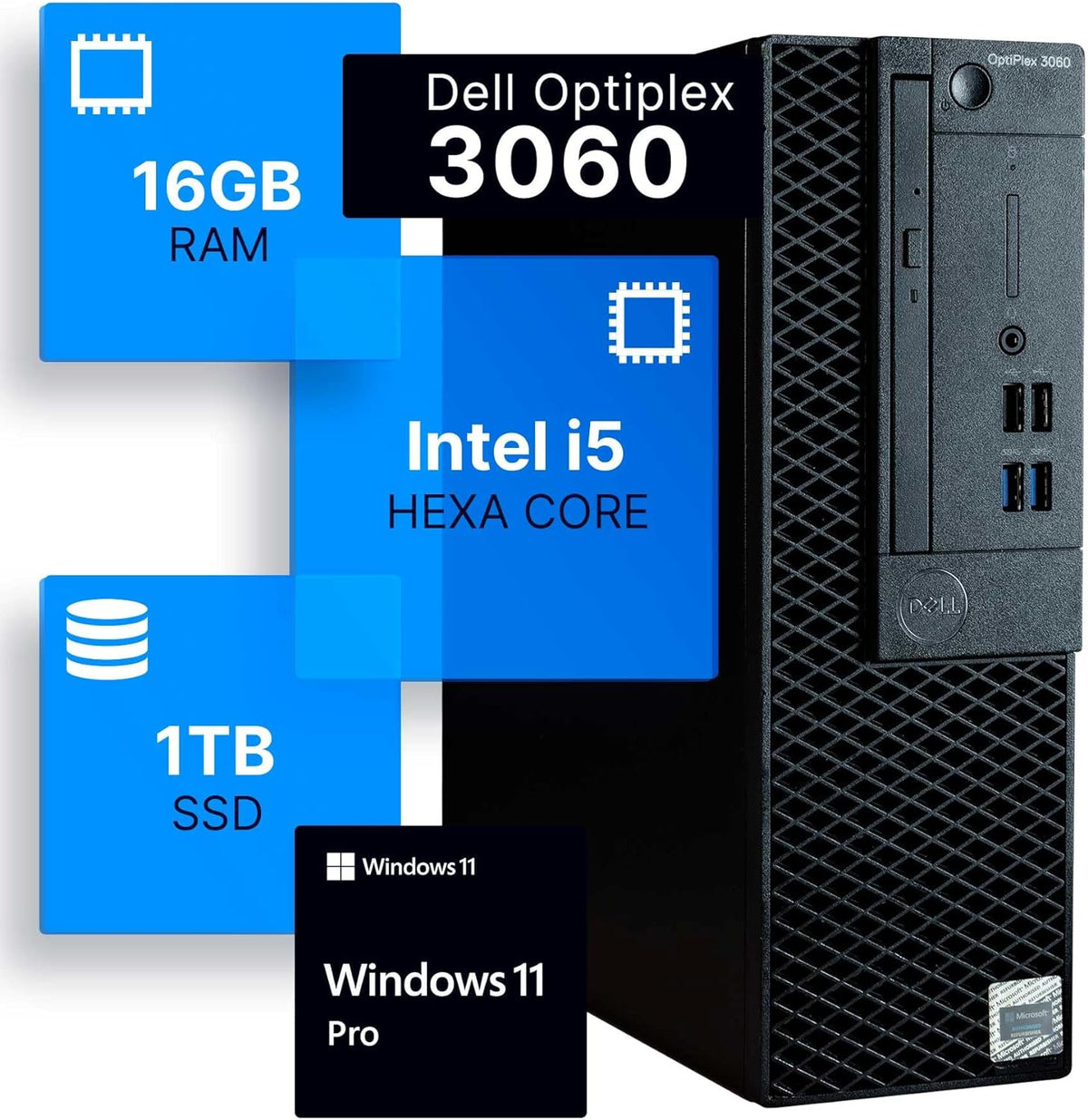 Intel i5-8500 16GB DDR4 RAM 1TB SSD Desktop Computer H597