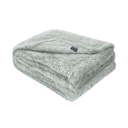 Gray 24x29 Inch Fluffy Fleece Dog Blanket Q848