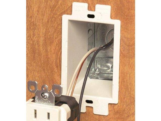 White 1-Gang 25-Pack Electrical Outlet Box Extender A282736