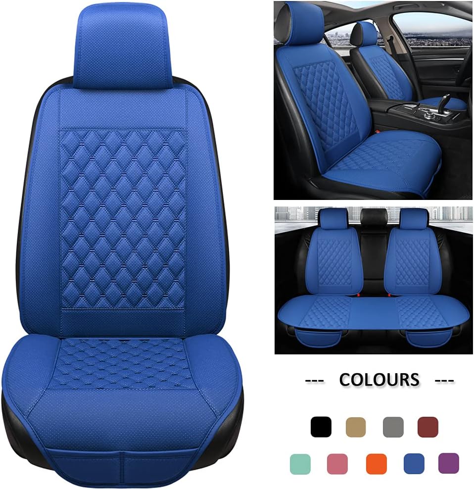 Car Seat Covers Full Set Gray Diamond Pattern A4753