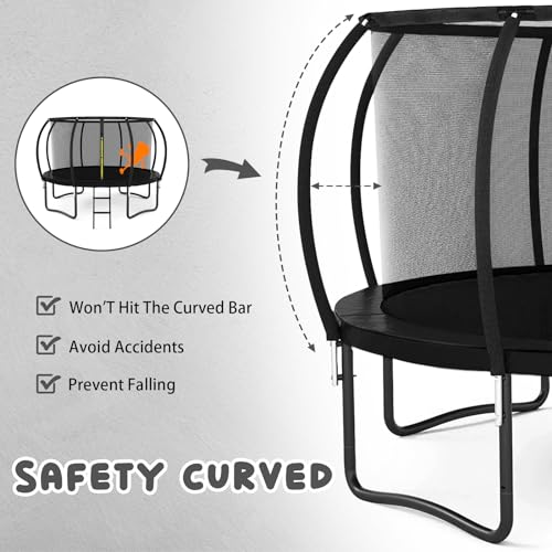 12FT 14FT 15FT 16FT Trampoline with Enclosure Net L103