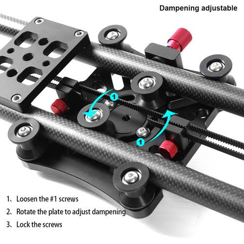 Carbon Fiber Camera Slider with Flywheel A462