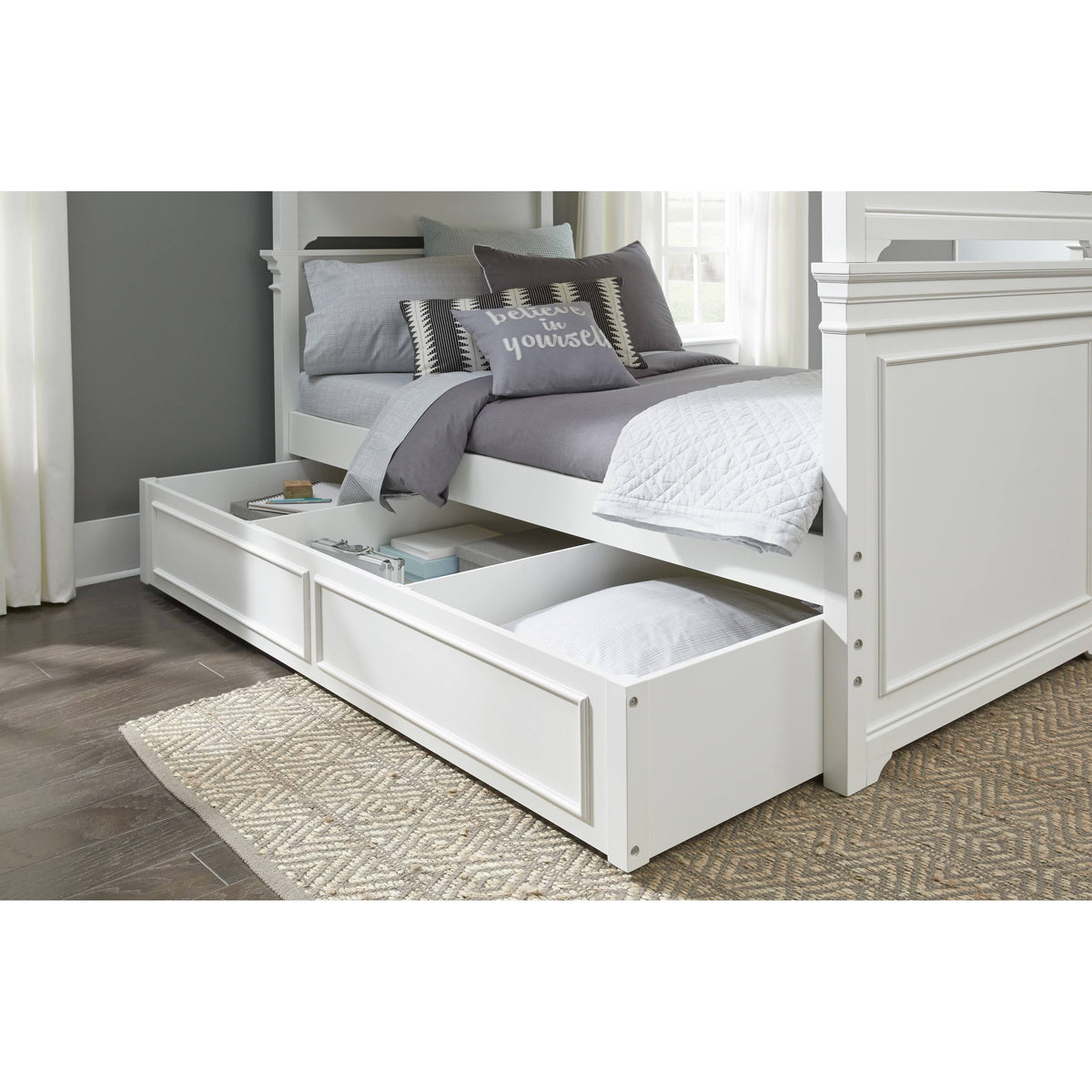 Natural White Trundle Storage Drawer V370154