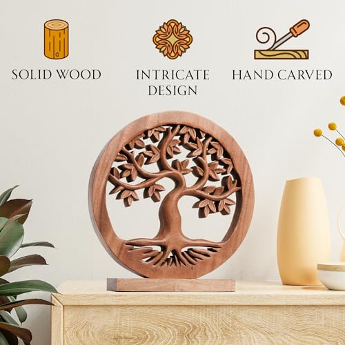 Solid Wood Tree of Life Sculpture H722