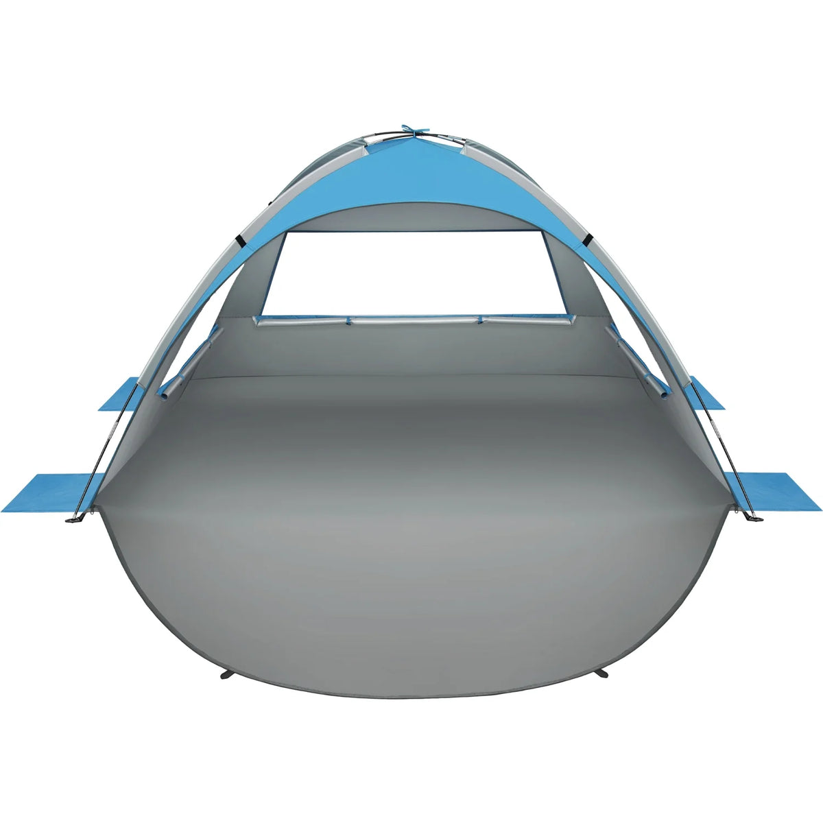 Blue Beach Tent Pop Up Sun Shelter with Carry Bag U311