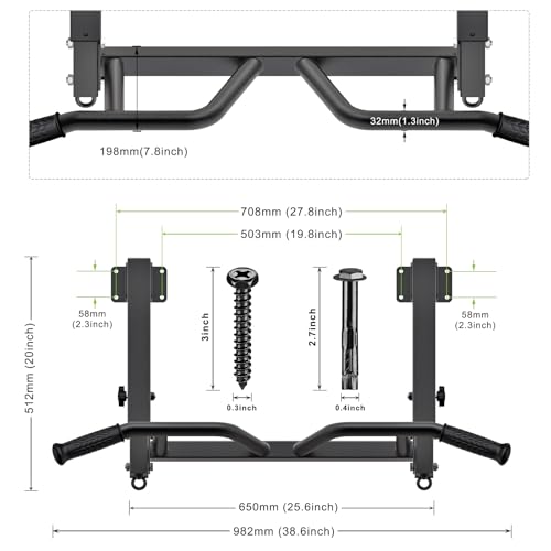 Adjustable Steel Pull Up Bar K9430
