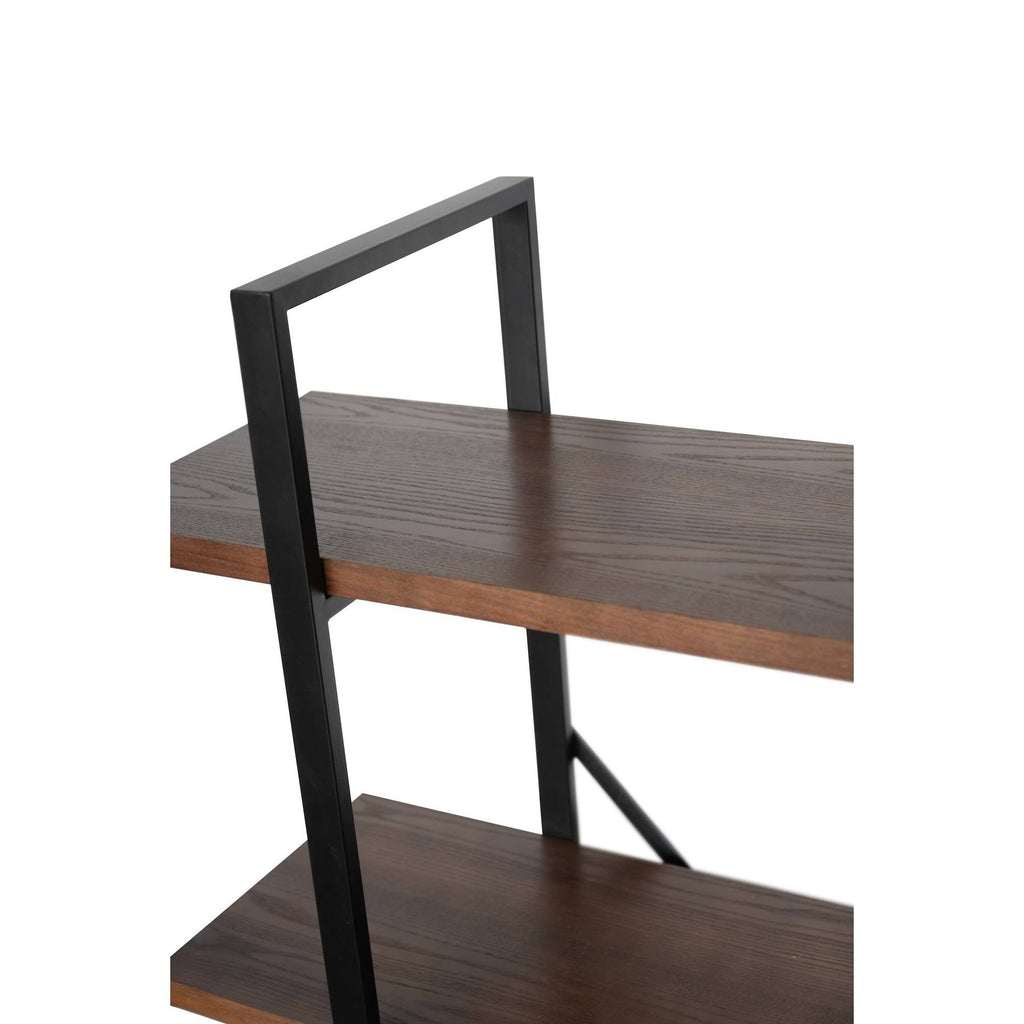 Walnut Brown 4 Shelf Etagere Bookcase A253