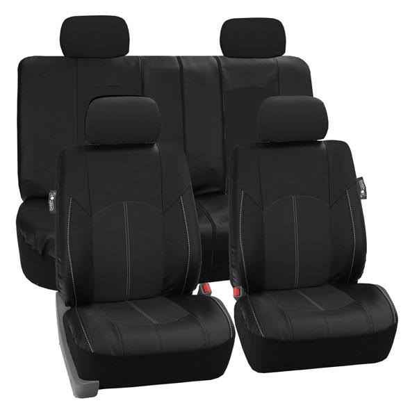 Perforated Leatherette Full Set Car Seat Covers M3135