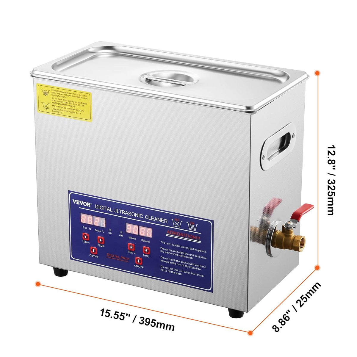 6L Ultrasonic Vinyl Cleaning Machine with Drying Rack Y625
