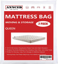 2 Packs Queen or California King Mattress Bag 4 mil Polyethylene D9034