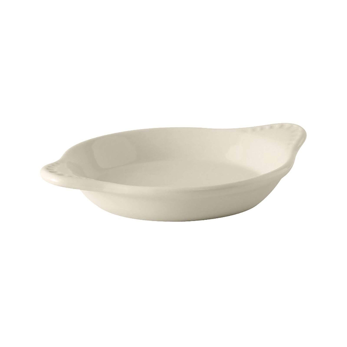 11 oz. Eggshell Round China Egg Dish - 12/Case Y153021