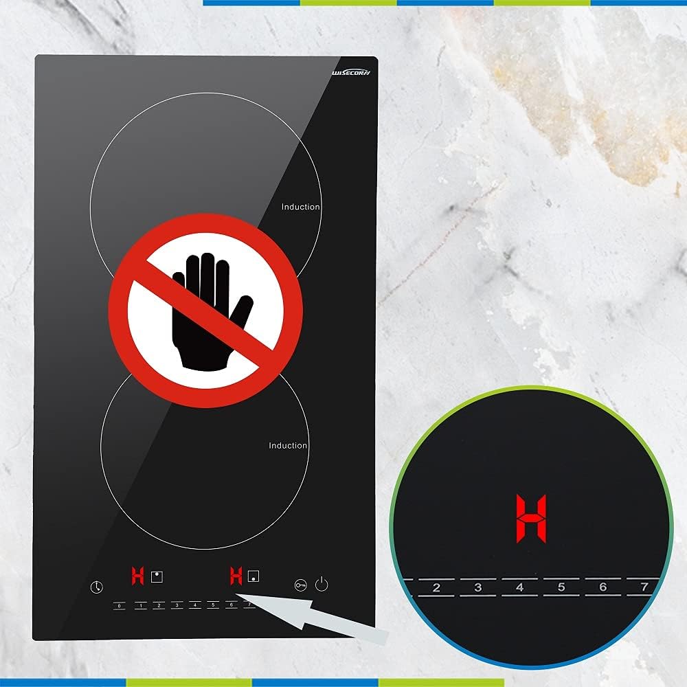 2 Burners Induction Cooktop 120V 1200W Q259