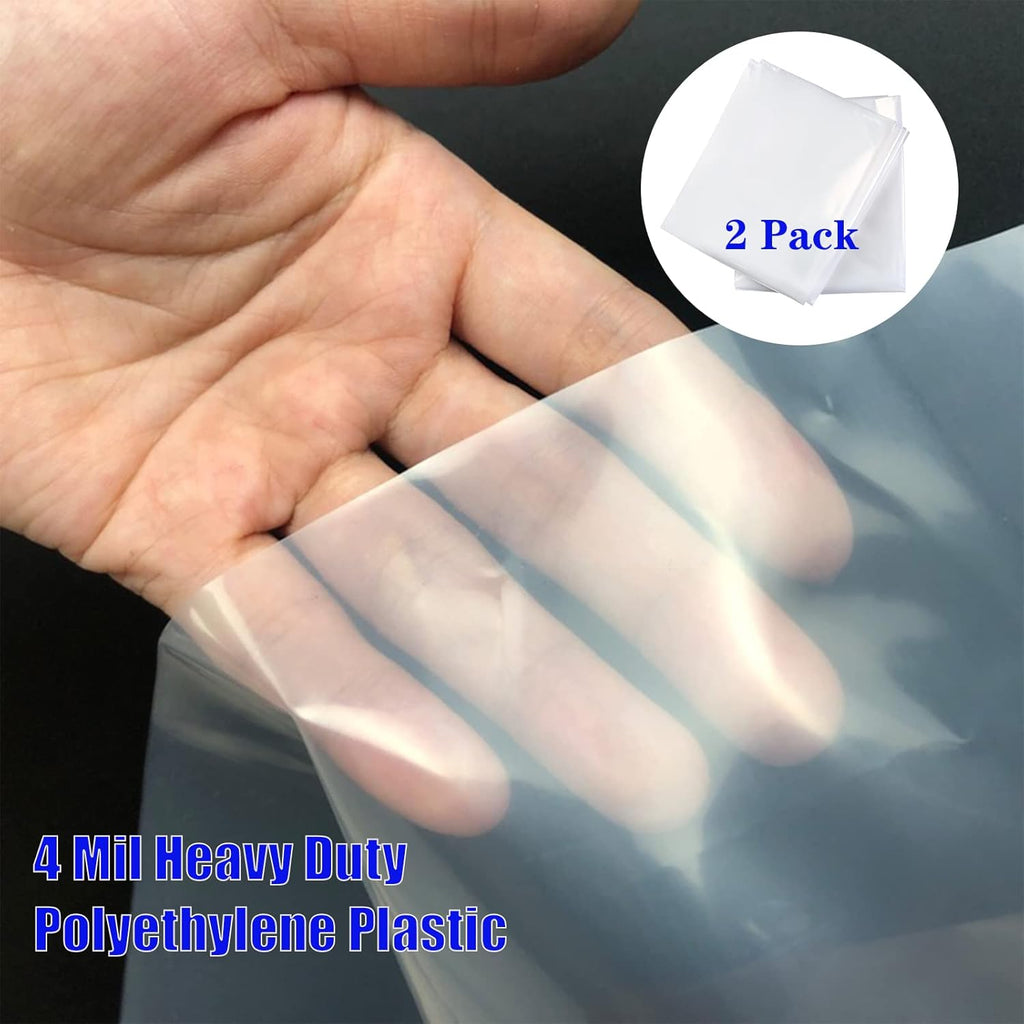 2 Packs Queen or California King Mattress Bag 4 mil Polyethylene D9034