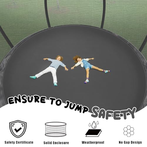 12FT 14FT 15FT 16FT Trampoline with Enclosure Net L103