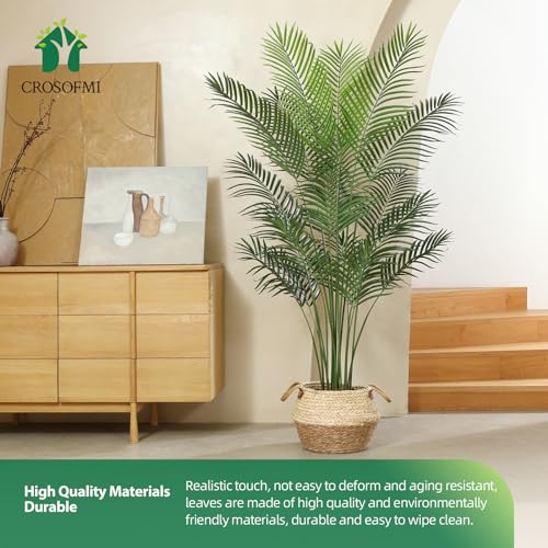 Artificial Areca Palm Plant 6Feet Fake Tropical Palm Tree in Pot L74154