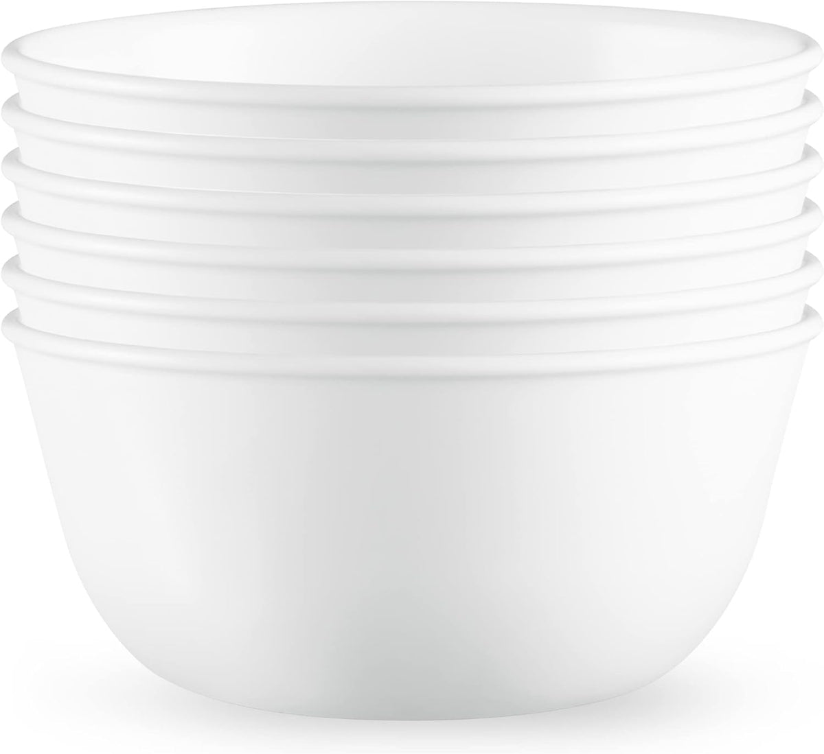 18 Piece Glass Dinnerware Set, Service for 6, 28 oz Soup Bowls Set of 6 O7783
