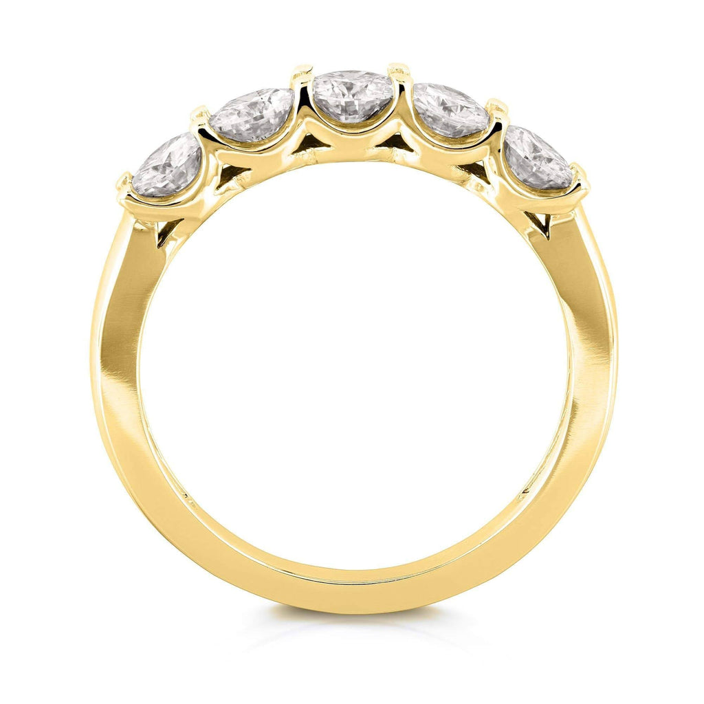 4/5 Carat Round Brilliant Near Colorless Moissanite Bridal Wedding Band O66300