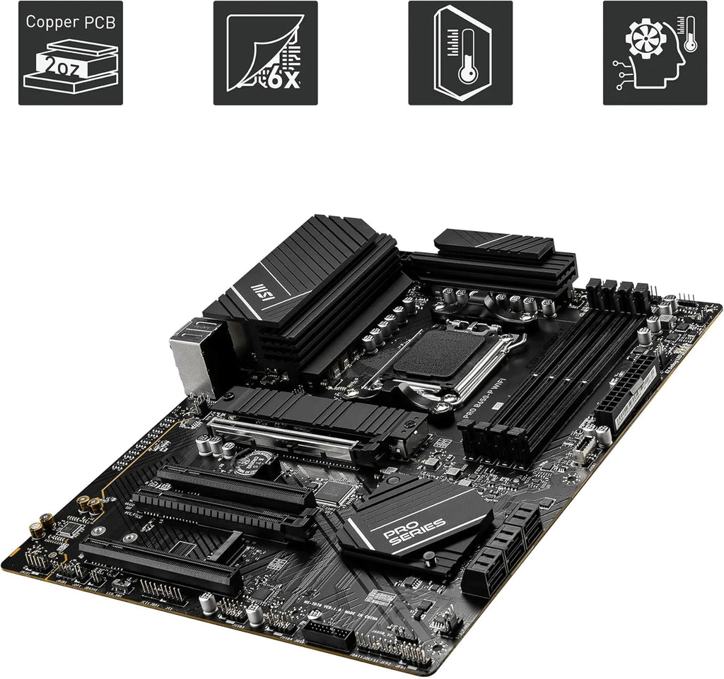 AMD AM5 ATX Motherboard, 4x DDR5, 1x PCI-E x16, 2x M.2, 6x SATA, 8x USB 3.2, 1x USB Type C U629