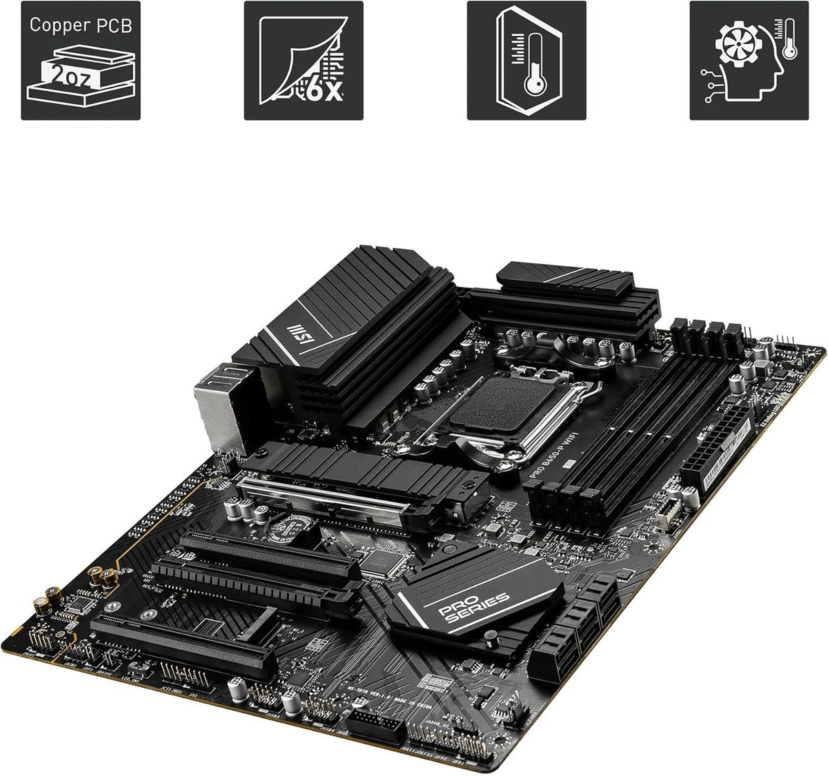 AMD AM5 ATX Motherboard, 4x DDR5, 1x PCI-E x16, 2x M.2, 6x SATA, 8x USB 3.2, 1x USB Type C U629