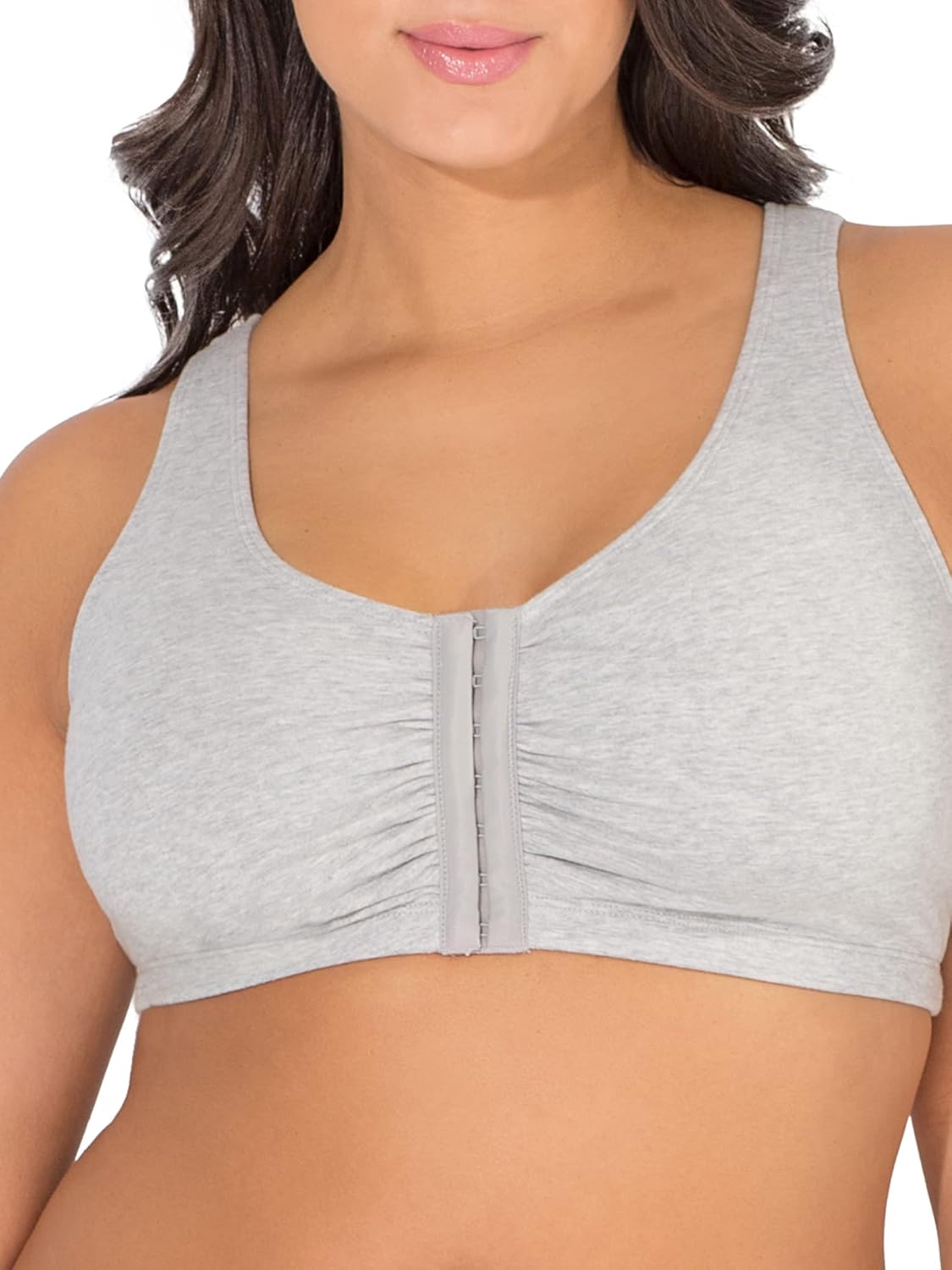 Heather Grey/White 2-Pack Sports Bra J451