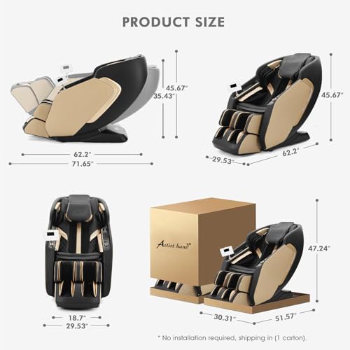 Full Body Extra Wide Seat Zero Gravity Massage Chair with Heating H1946