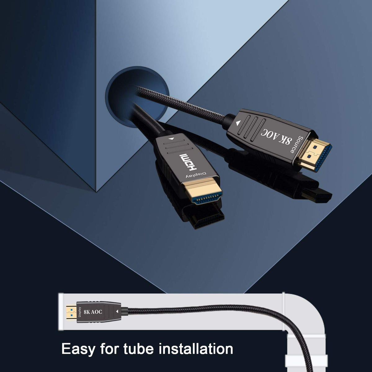 8K Optic Fiber HDMI 2.1 Cable 100FT B969