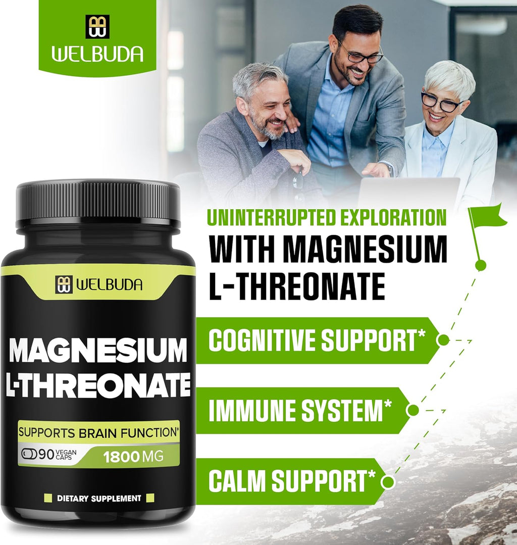 Magnesium L-Threonate Capsules 90 Capsules K9772