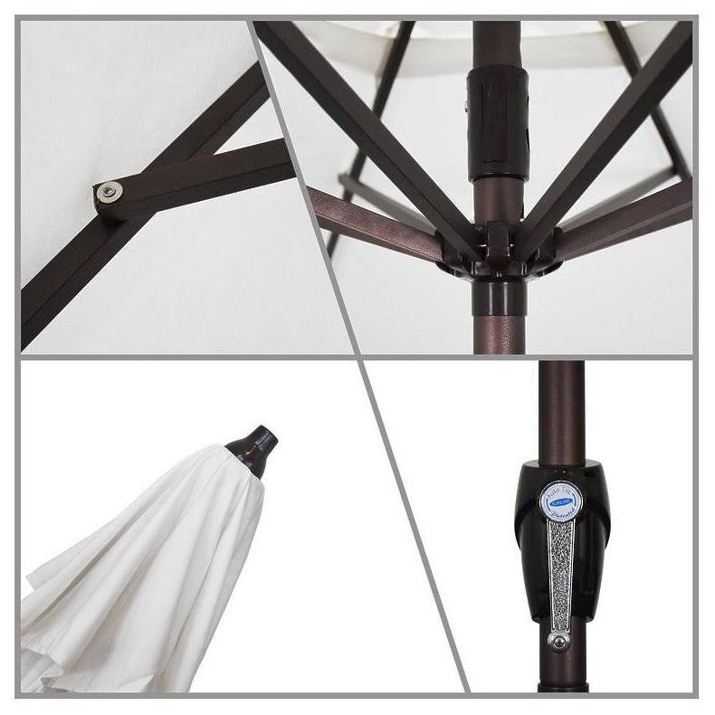 9 ft Aluminum Tilt Crank Lift Patio Umbrella E795947