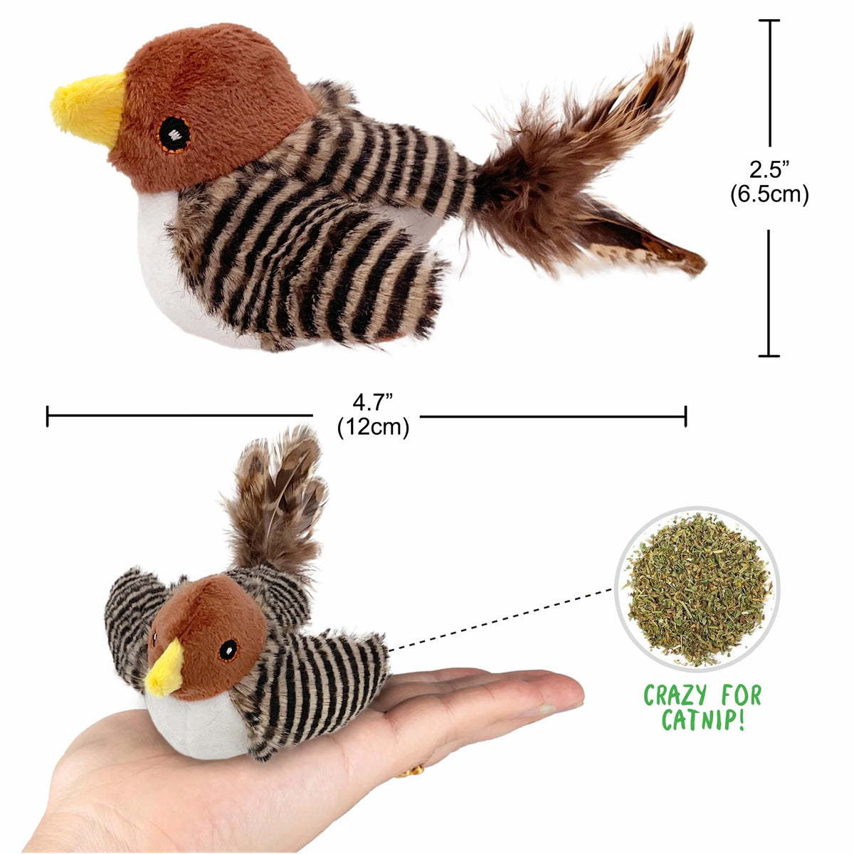 Interactive Electronic Cat Toy with Feather Tail P8085
