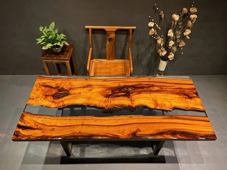 Large Epoxy Resin Dining Table Top (48 x 24inches) Y338665