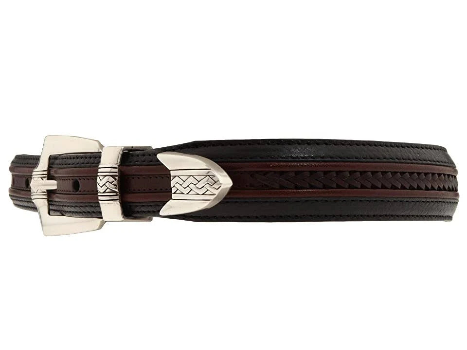 Black-Brown Black Lace Belt Size 44 L905