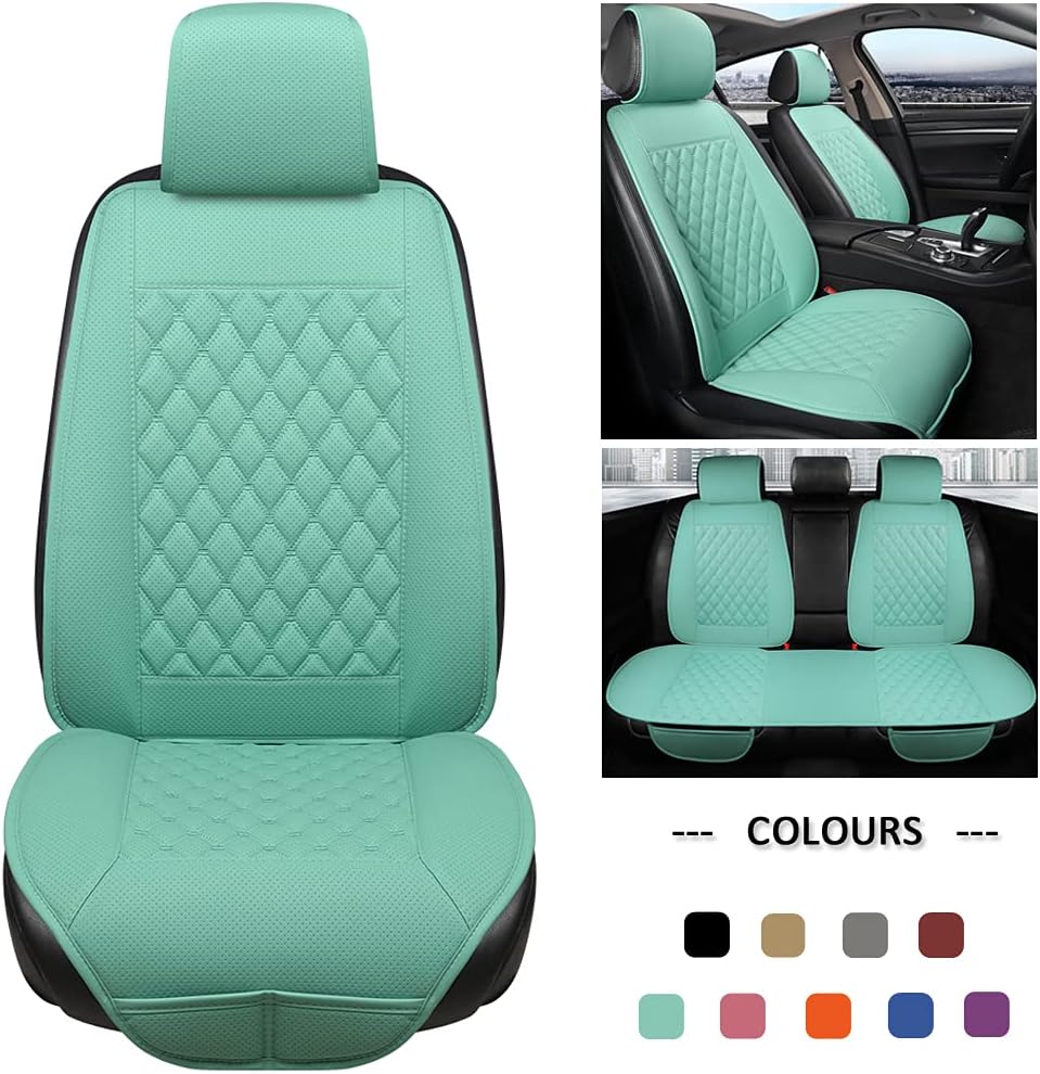 Car Seat Covers Full Set Gray Diamond Pattern A4753