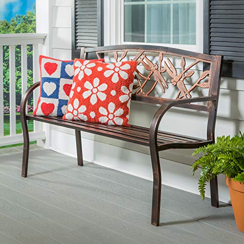 Cast Iron Metal Garden Bench X65138
