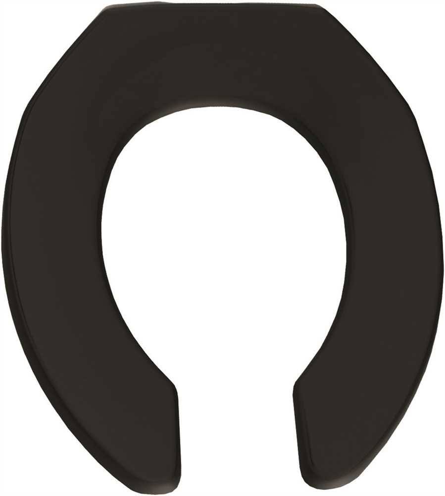 Black Elongated Plastic Toilet Seat N16141