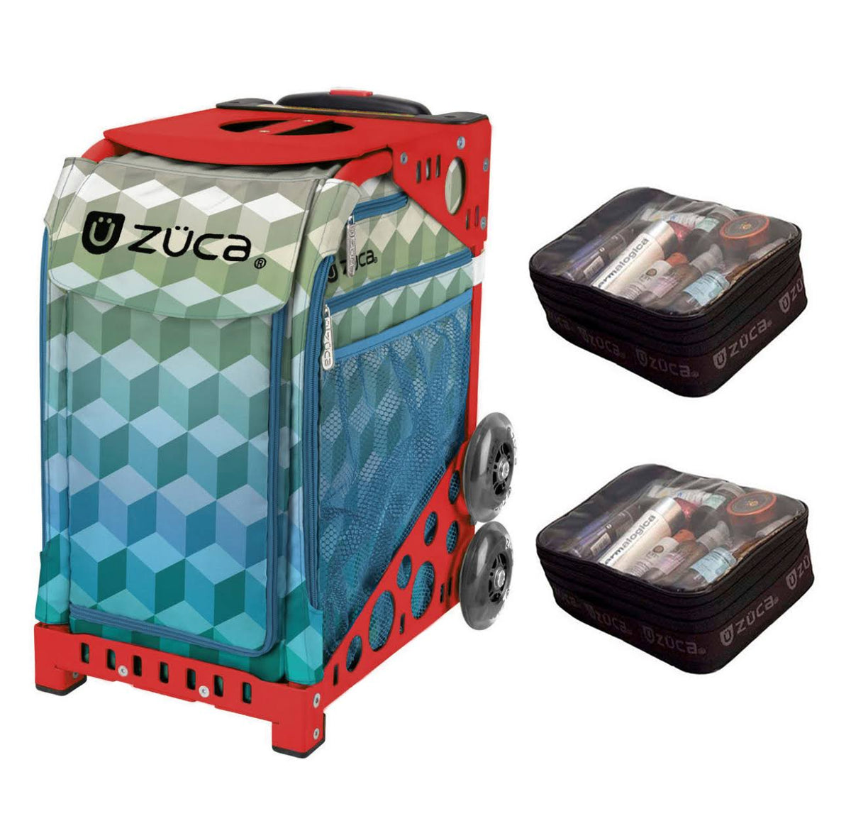 Red Sport Bag with 2 Small Utility Pouch R2471