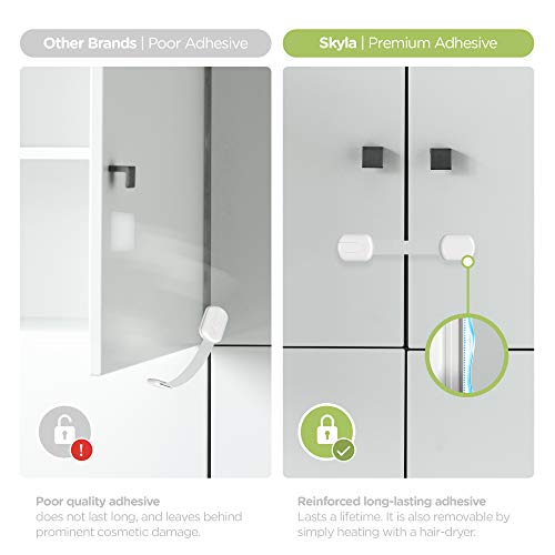 Baby Locks 8-Pack Child Safety Cabinet Latches E78035