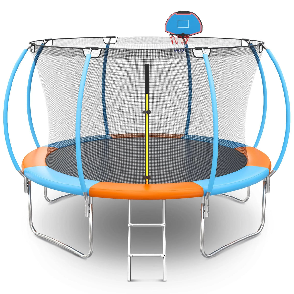 12FT Round Trampoline with Enclosure Net & Hoop Y7007