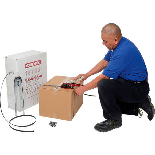 Polypropylene Strapping Kit 1/2x22 x 9,000& Coil with Tensioner, Sealer & Seals L40881