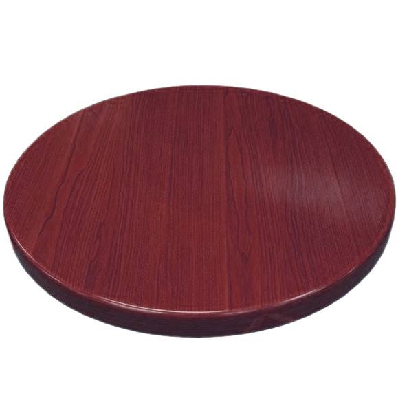 Mahogany Resin Round Table Top O3938