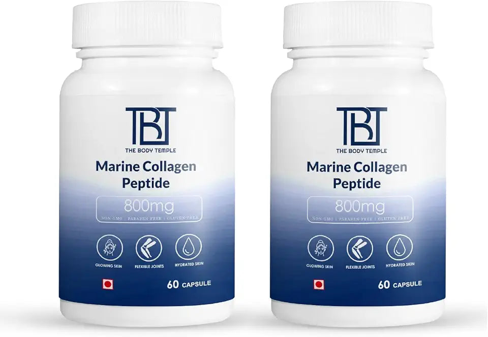 Collagen Peptide 800 mg Capsules 120 Count Pack of 2 S118