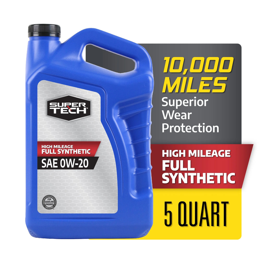 High Mileage Full Synthetic 0W-20 Motor Oil, 5 Quarts G423498