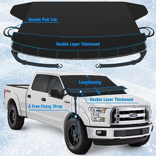 Extra Large Thicken Oxford Windshield Cover 71x47 Inches F54988
