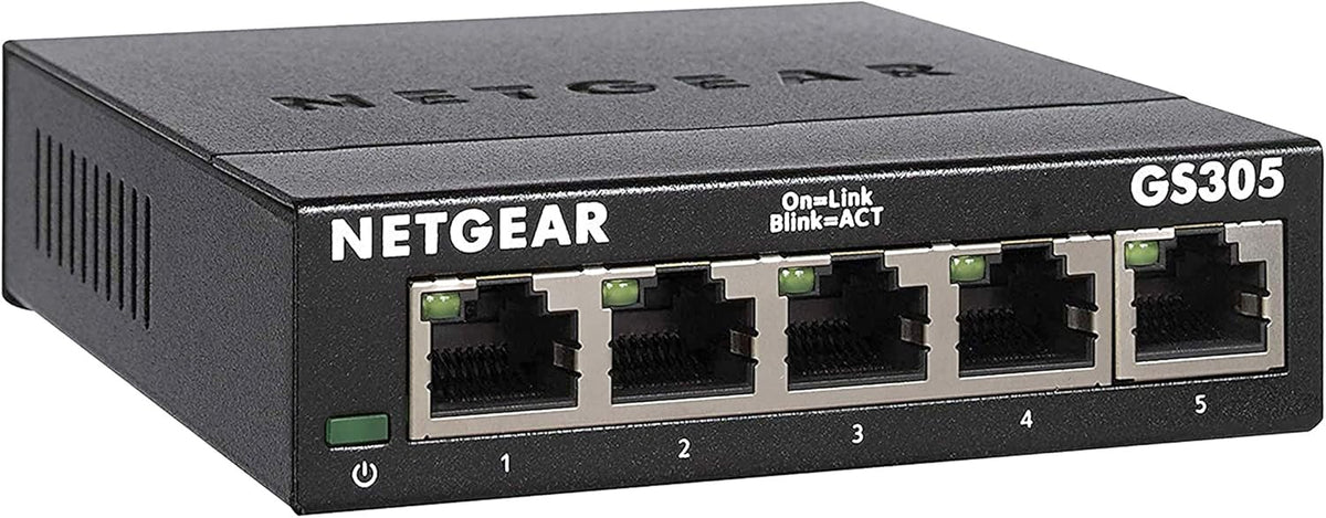 Black 8-Port Gigabit Ethernet Plus Switch Pack of 2 A580
