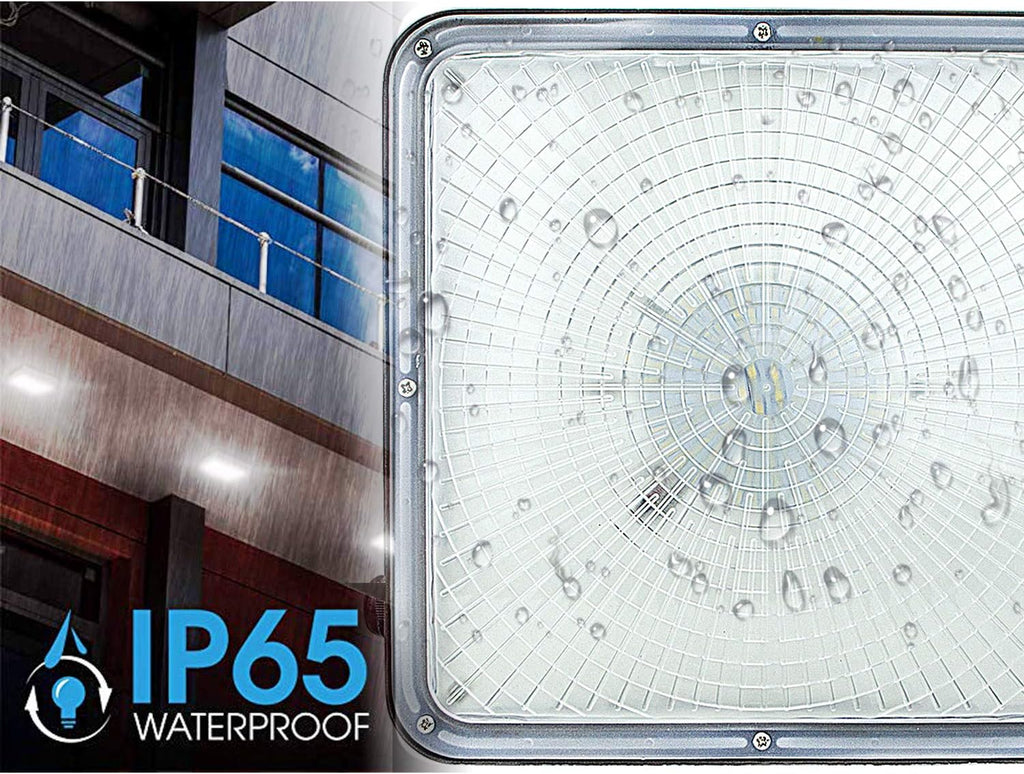 2 Pack 45W LED Canopy Lights, 9.5 x 9.5, 120V 277V J2781