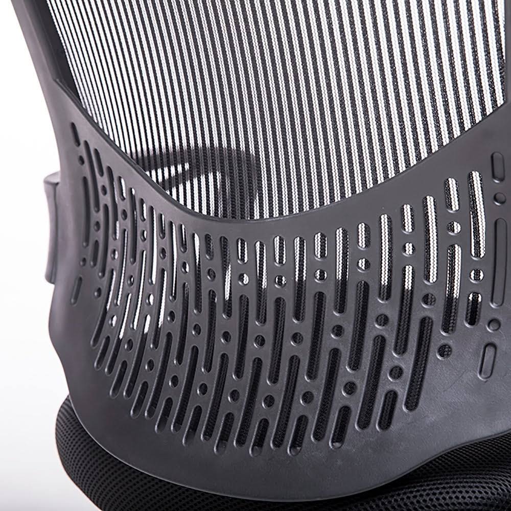 Black Swivel Mesh Chair with Armrest T46364