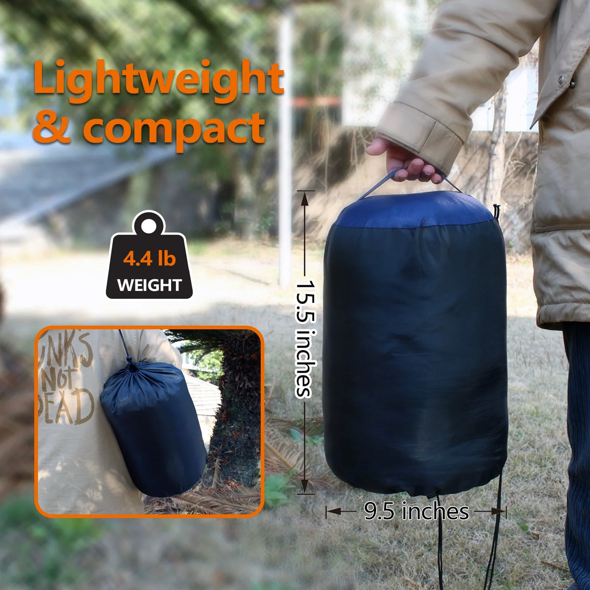 Heated Waterproof Lightweight Sleeping Bag H858932