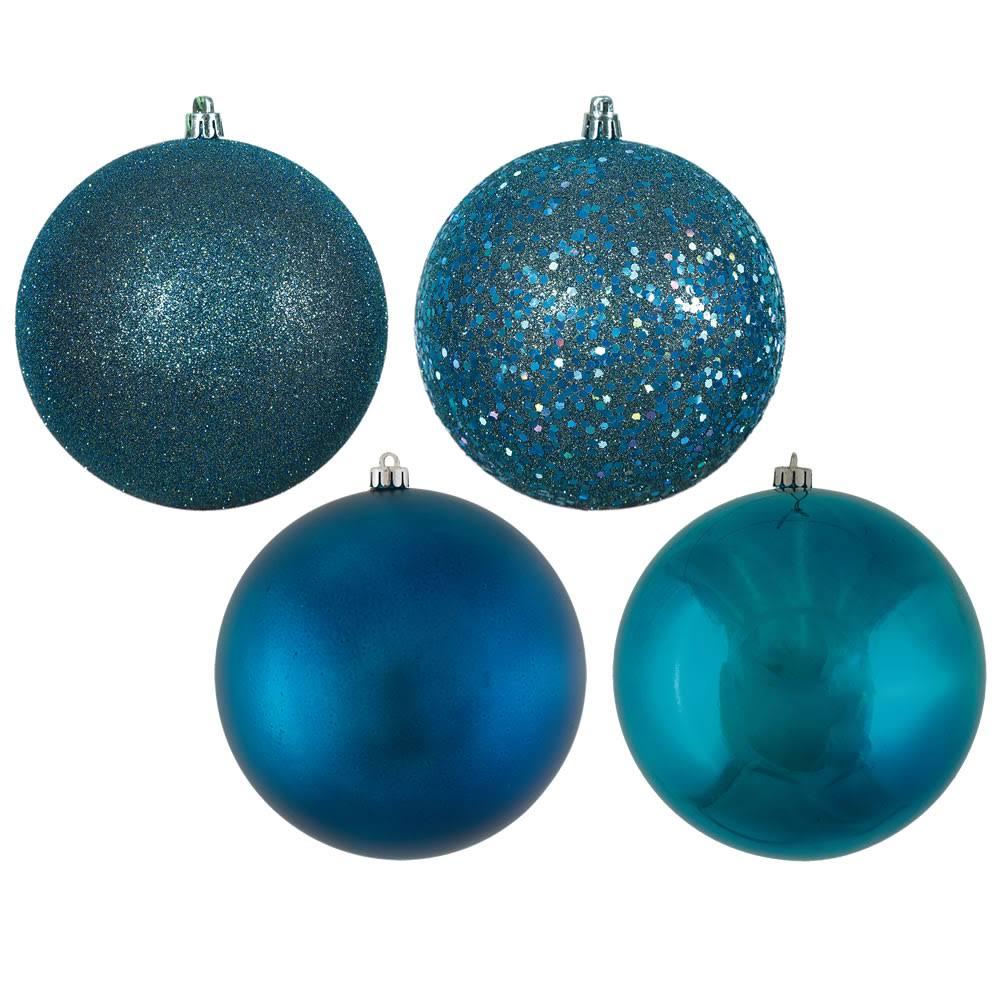 12x22 Sea Blue 4Fin Ball Asst Drilled 4/Bg Q35438