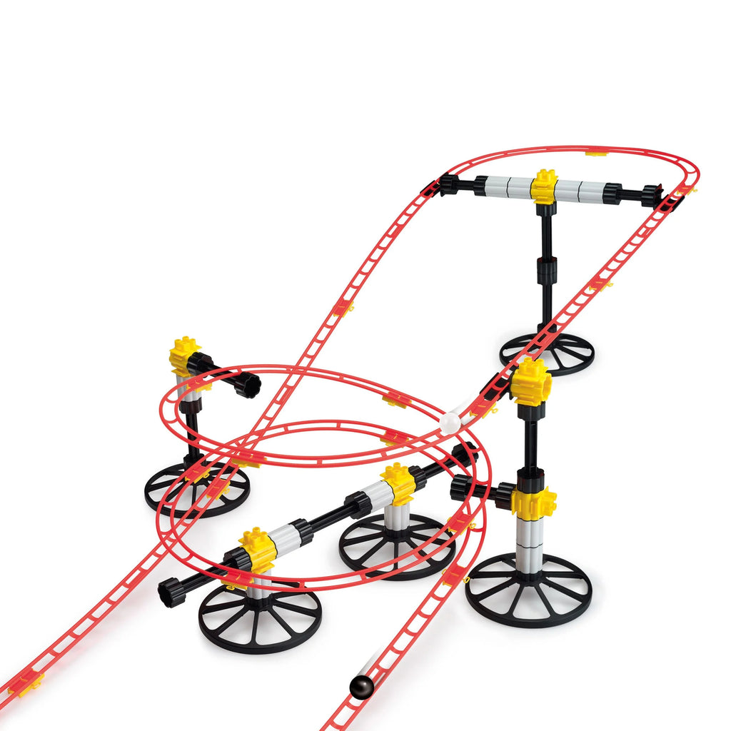 Red Roller Coaster Building Blocks Marble Run Set U21652