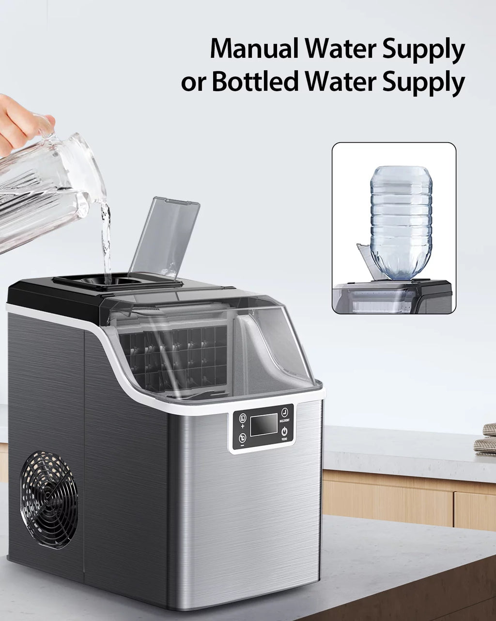 Countertop Ice Maker 45 lbs/day Self-Cleaning J559192